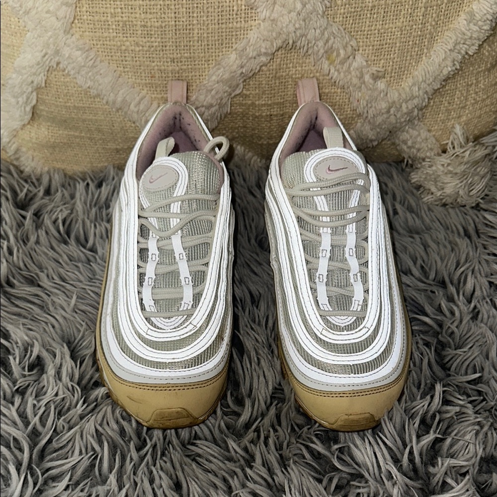 Nike Air Max 97 Sneakers in Gray and Tan